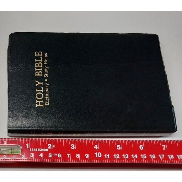 Vintage Holy Bible World Publishing Dictionary KJV 1989 Red Letter Study Helps - Picture 14 of 16